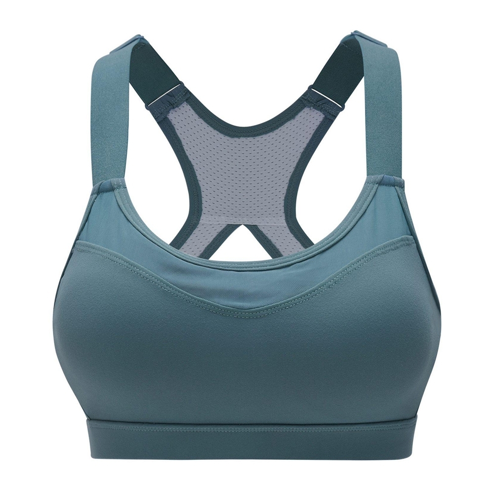 Teal Adjustable Strap Racerback Sports Bra